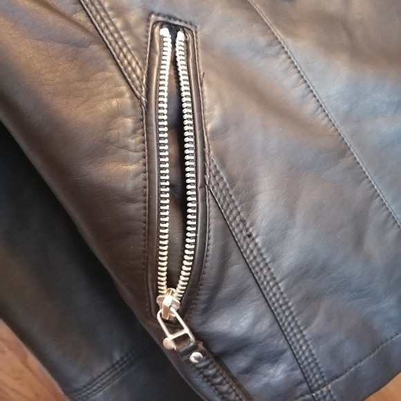 Silver Icing "city nights" faux leather jacket - Picture 3 of 6